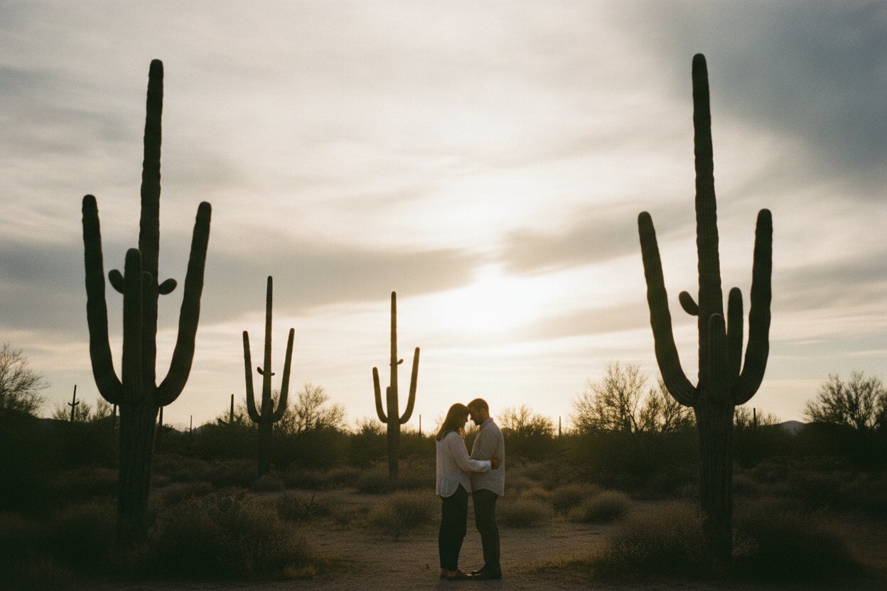 What to Wear for Desert Engagement Photos in Arizona